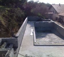 Les terrasses en beton sont faites