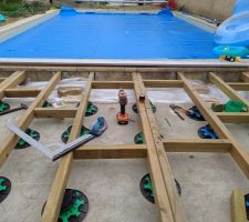 Construction de la terrasse sur petite dalle !