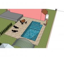 Plan d'implantation global du projet piscine