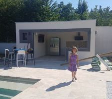 Vue sur pool house