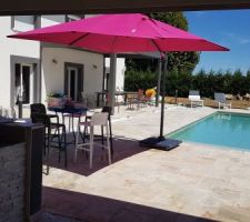 Vue depuis le pool house