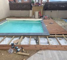 Avancement de la terrasse en DIY