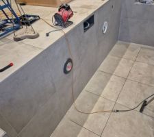 Pose du joint epoxy