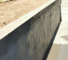Mur enduit sud