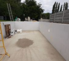 Montage des murs termines