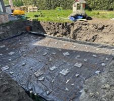 Coulage de la dalle 20 cm