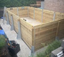 Montage piscine aprs 1 jour