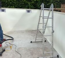 Pose de la mousse sous couche