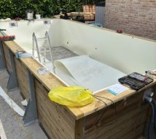 Pose de la mousse sous couche