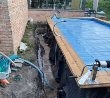 Remblais sable en cours