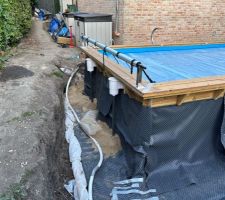 Remblais sable en cours