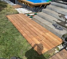 Prparation de la terrasse