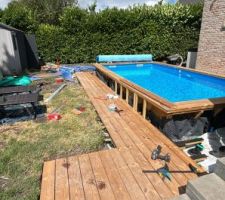 Prparation de la terrasse