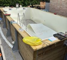 Pose de la mousse sous couche