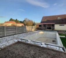 Pr�paration et ferraillage de la terrasse