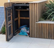 Cabanon (robot + enceinte bluetooth pour l'ambiance) totalement int�gr� ...