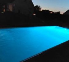 Premier remplissage termin�, il commence a faire nuit c'est le moment de tester le projecteur