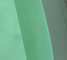 Liner de 25 ans toujours en bon �tat (revient bien en place avec le test du pouce)
