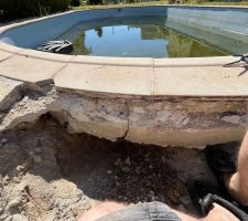 Ceinture de beton fissur�e