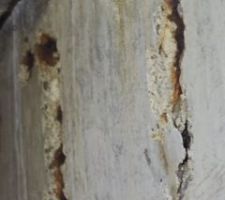 Gros plan ferraillage interne bouff�